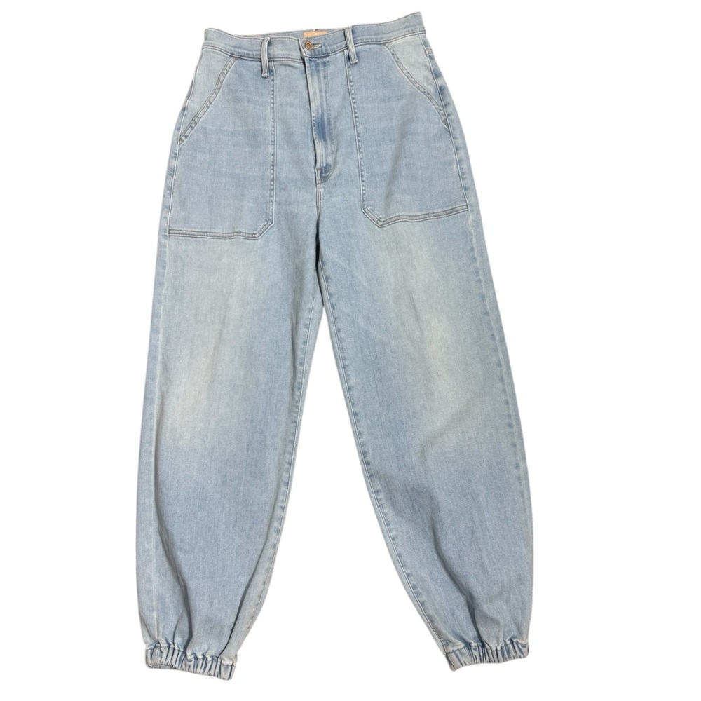 Mother The Wrapper Patch Springy Ankle in Chill Pill Wash Size 31 - Picture 3 of 9